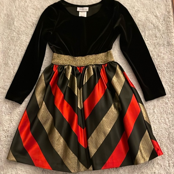 Bonnie Jean Other - Bonnie Jean Holiday Dress  Velvet & Taffeta. Sz 8  EUC